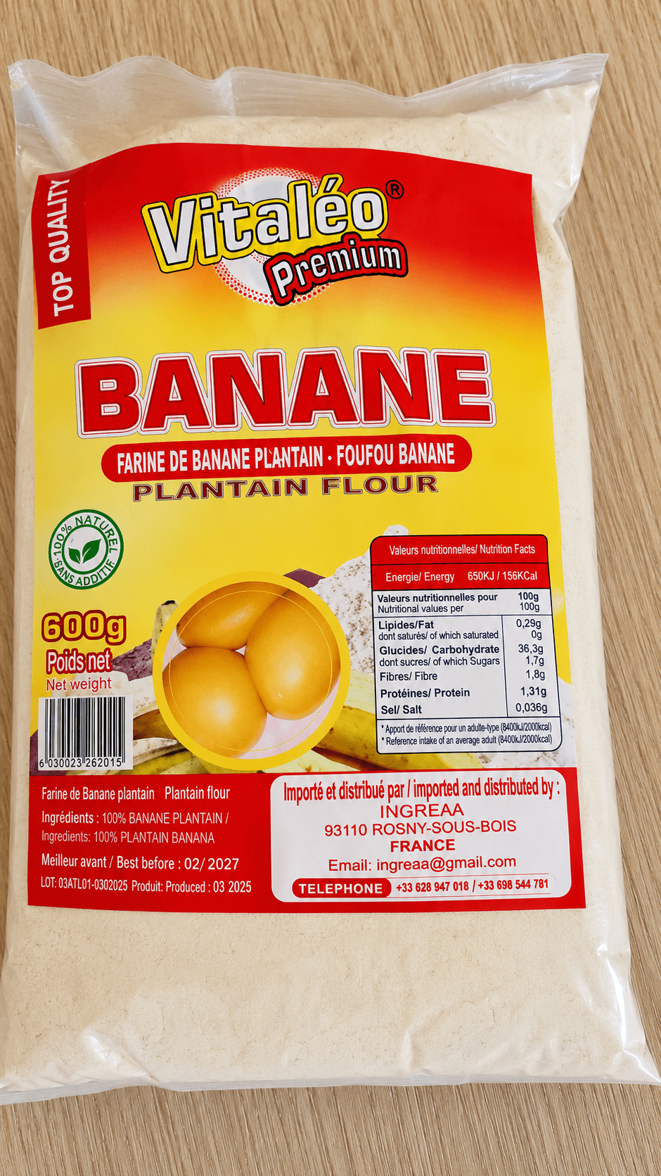 Farine de Banane Plantain - Afrisura